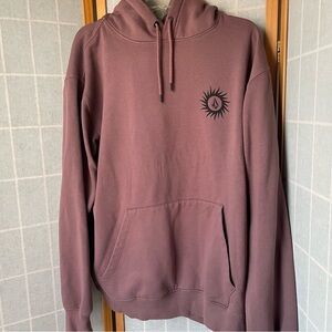 Volcom Stone Mauve Hoodie with Sun Emblem, XL